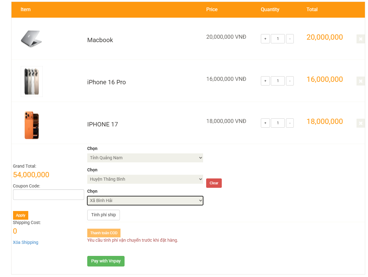 Website bán hàng,Web bán hàng,bán hàng điện tử